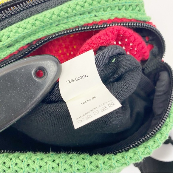 Supreme Authentic Rasta Belt Bag Fanny Pack Red Yellow Green Black Cotton - Picture 12 of 13